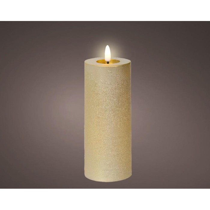 MOCCOLO LED CERA H.19CM. ORO